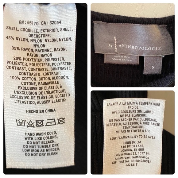 ANTHROPOLOGIE Woven Floral Ruffle-Sleeve Sweater - S - Picture 13 of 14